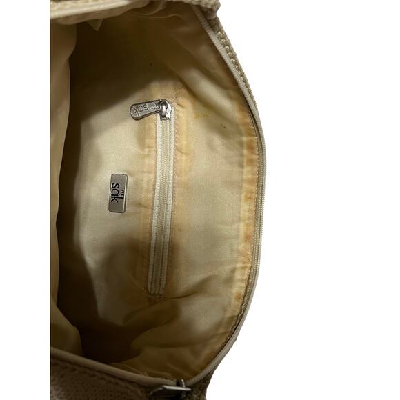 Vintage SAK Crochet Cream Shoulder Handbag Purse - Picture 4 of 4